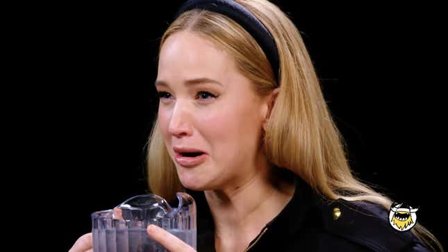 Jennifer Lawrence Sobs While Eating Spicy Wings on 'Hot Ones