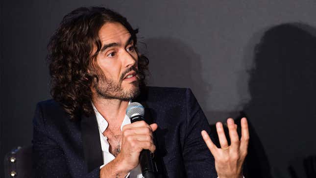 Image for article titled Nation Could Have Sworn Russell Brand Was Already Convicted Sex Offender