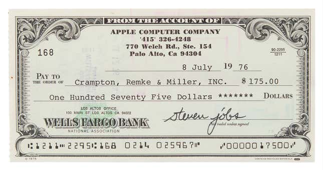 Image for article titled 15 Pieces of Apple History That Hit the Auction Block for Big Bucks