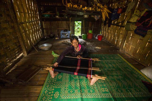 A woman from the ethnic group Co Tu.