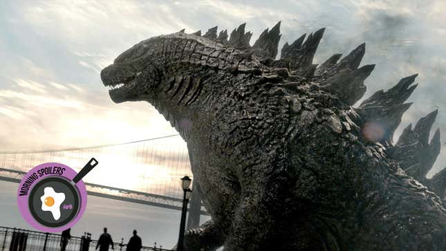 Godzilla roars.