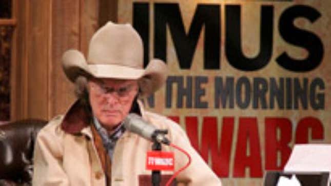 Image for article titled Don Imus Returns To Airwaves For One Last &#39;Nappy-Headed Hos&#39; Remark