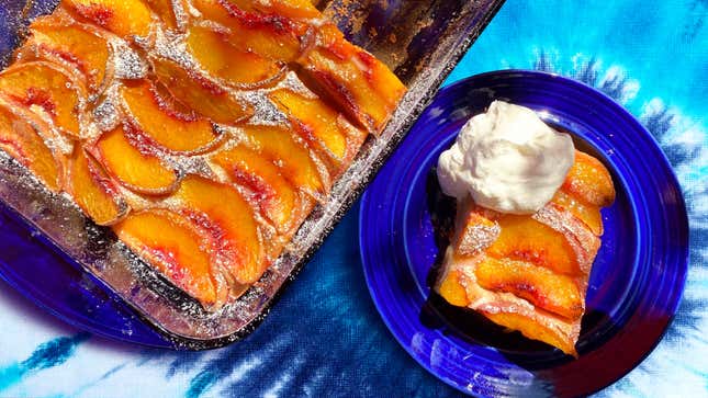 Image for article titled Baltimore Peach Cake proves that summer isn’t over yet