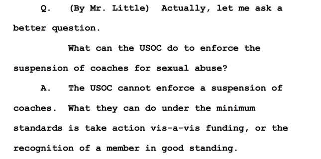 Image for article titled SafeSport, The USOC's Attempt To Stop Child Abuse, Is Set Up To Fail—Just Like It Was Supposed To