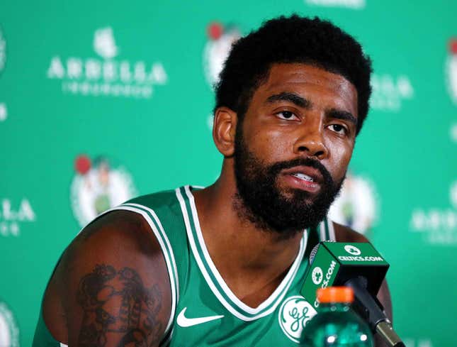 Image for article titled Kyrie Irving Promises Celtics He Won’t Quit On Whatever Team He Signs With This Offseason
