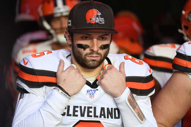 Image for article titled Baker Mayfield Is a Coward, Cam Newton Did Damage and Other Takeaways From Week 1 of the NFL