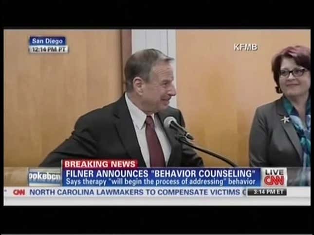 Sexually Harassing Mayor Won't Resign, 2 Weeks of Therapy Will Fix Him