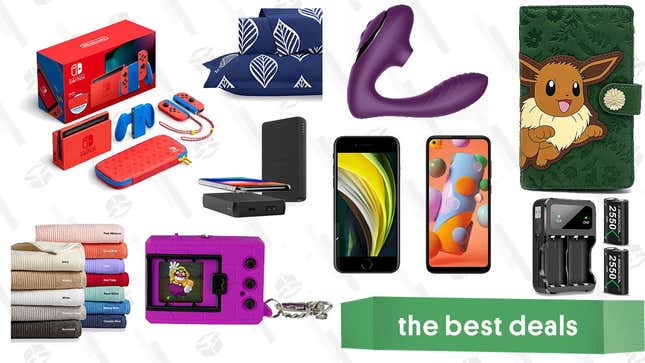 Image for article titled Friday&#39;s Best Deals: Boost Mobile Phones, Mario Special Edition Switch, Martha Stewart Bath Towels, Best Buy Games Sale, Bellesa V-Day Sale, and More