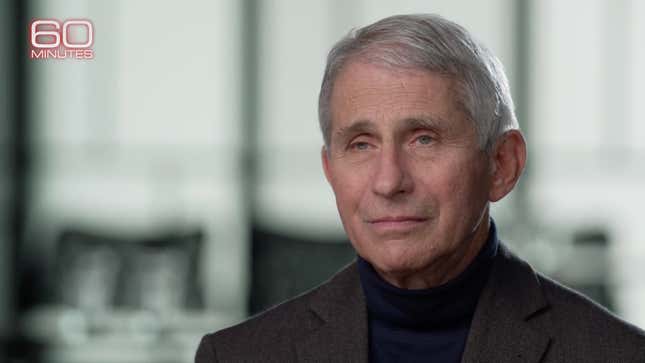Image for article titled Pathetic Trump Calls Dr. Fauci a &#39;Disaster&#39; Following Damning 60 Minutes Interview