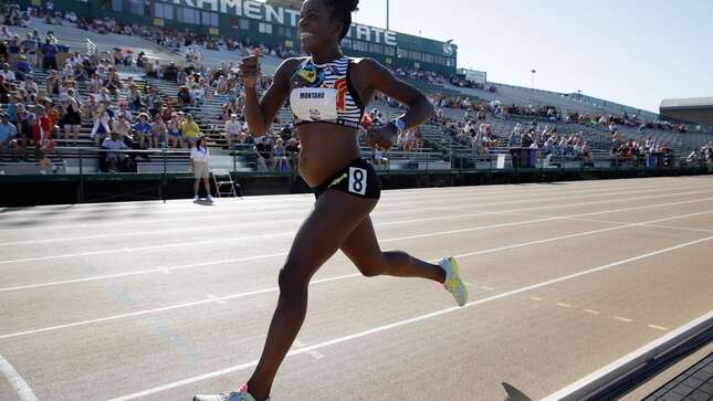 Alysia Montano runs in the Women’s 800 Meter during Day 1 of the 2017 USA Track & Field Championships on June 22, 2017 in Sacramento, California.