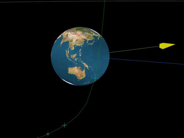 Imagen para el artículo titulado Nadie vio venir el domingo al asteroide que ha pasado más cerca de la Tierra