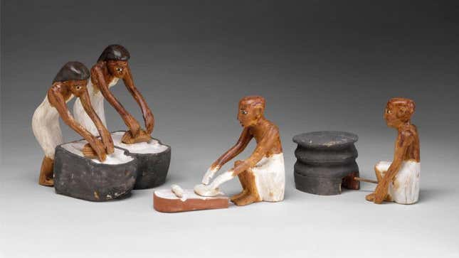 Model of Bakers and Brewers from Meketre’s Model Bakery and Brewery, Middle Kingdom, Dynasty 12, ca. 1981-1975 B.C.