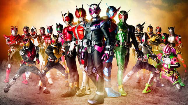 Henshin! The gathered Rider heroes of the 21st century.
