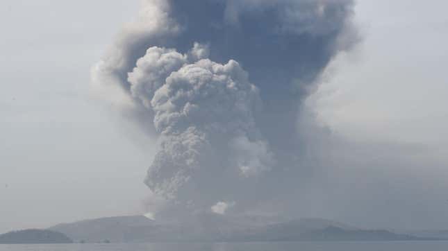 Image for article titled A Volcano Is Erupting in the Philippines, Forcing Tens of Thousands to Flee