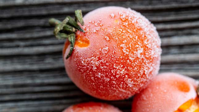 Image for article titled Why You Should Freeze Tomatoes Without Peeling Them First