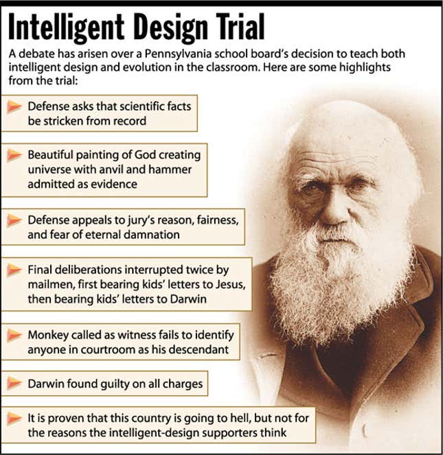 Image for article titled Intelligent Design Trial