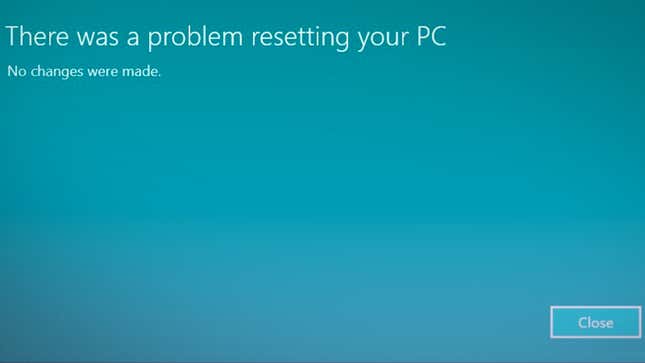 Image for article titled How to &#39;Refresh&#39; Your PC When Windows Says There&#39;s a Problem