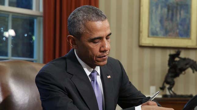 Image for article titled Frustrated Obama Writes Letter To His Congressman About Need For Gun Control