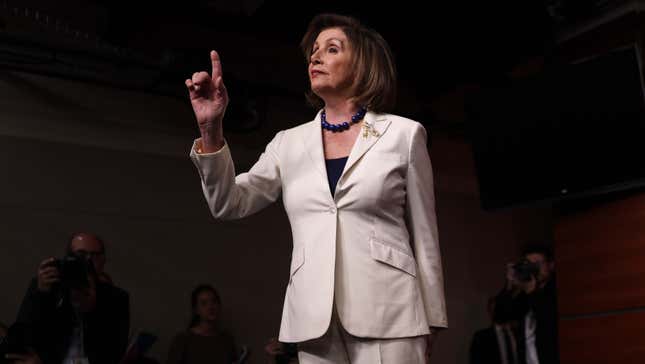 Image for article titled Here Comes the &#39;Yass Queen&#39; Nancy Pelosi Crowd