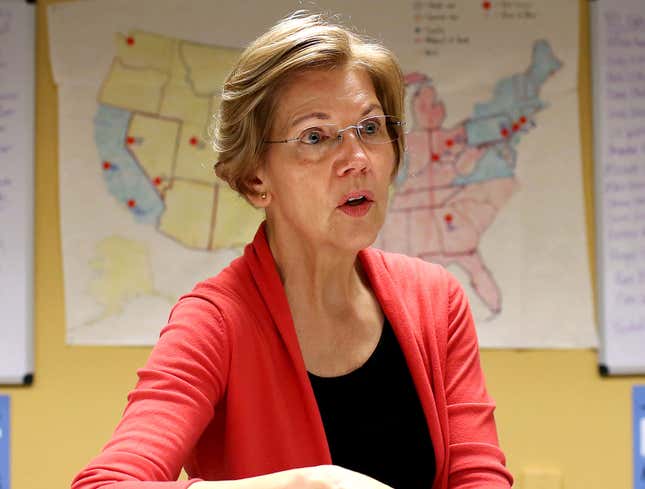 Image for article titled Elizabeth Warren Disappointed After DNA Test Shows Zero Trace Of Presidential Material