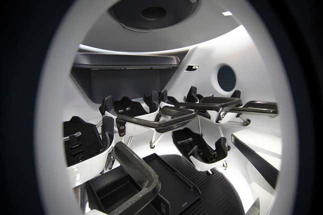 Image for article titled SpaceX just released footage of its new manned spaceship and it looks weirdly cool