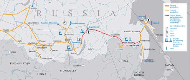 Image for article titled As the West tries to punish Moscow, China touts growing energy ties with Russia