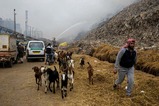 Locals complained about breathing issues and burning eyes.
