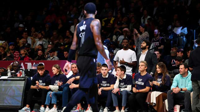 Image for article titled Kyrie Irving finally apologizes after Brooklyn Nets suspend him, ADL rejects donations [Updated]
