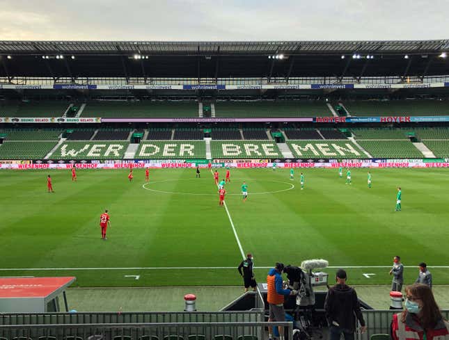 Image for article titled German Soccer League Simulates Presence Of Fans By Pumping Racial Slurs Into Stadiums