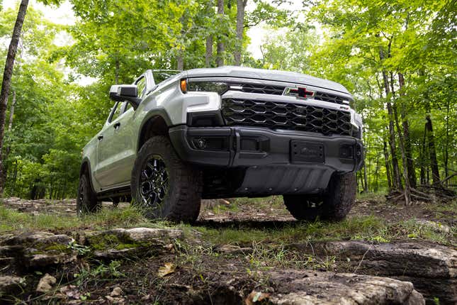 Image of the front of a Chevrolet Silverado ZR2 Bison.