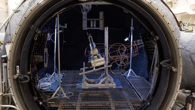 The testing chamber of NASA’s Carbothermal Reduction Demonstration (CaRD).