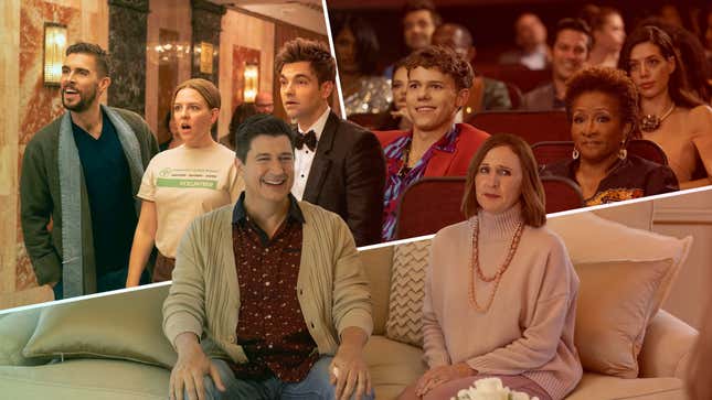 From top left: Josh Segarra, Helene Yorkeé, Drew Tarver, Case Walker, Wanda Sykes, Molly Shannon, and Ken Marino in The Other Two (Photos: Greg Endries/Max) 