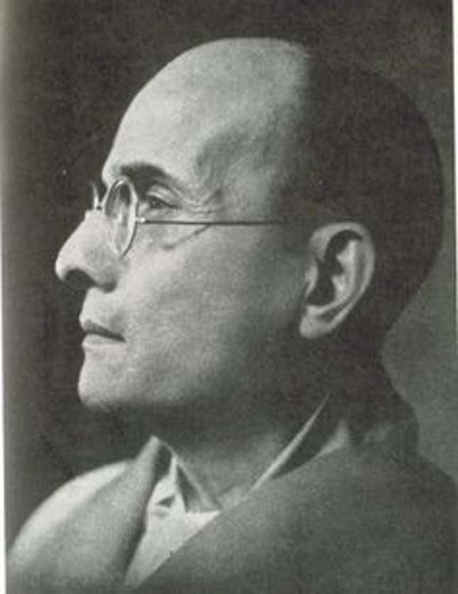 V D Savarkar, who coined the term ‘Hinduvta’.