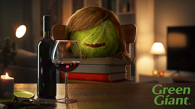 Image for article titled Green Giant Unveils New Lettuce That You Can Put Wig On And Pretend Is Your Wife
