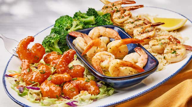 shrimp trio on plate