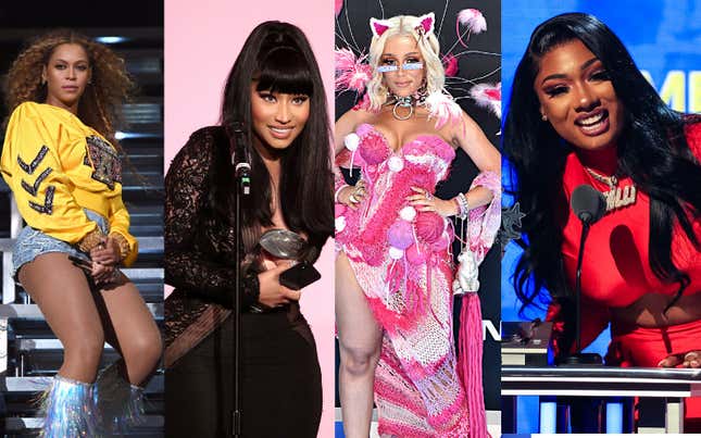 Image for article titled Beyoncé, Doja Cat, Megan Thee Stallion and Nicki Minaj Made Billboard History