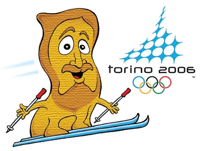 Image for article titled Turin Olympics Officials Unveil ‘Shroudy’ Mascot