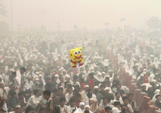 Image for article titled Hajj 2015: Millions gather in Mecca to worship, in stunning photos