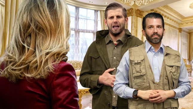 Image for article titled Trump Boys Ask Melania If They’re Getting New Daddy Now