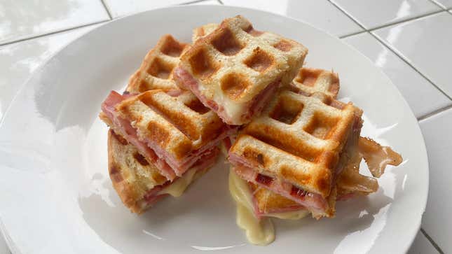 Image for article titled For the Best Waffled Sandwich, Waffle Your Meat First