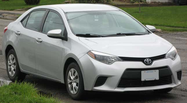 A silver 2014 Toyota Corolla, but not mine.