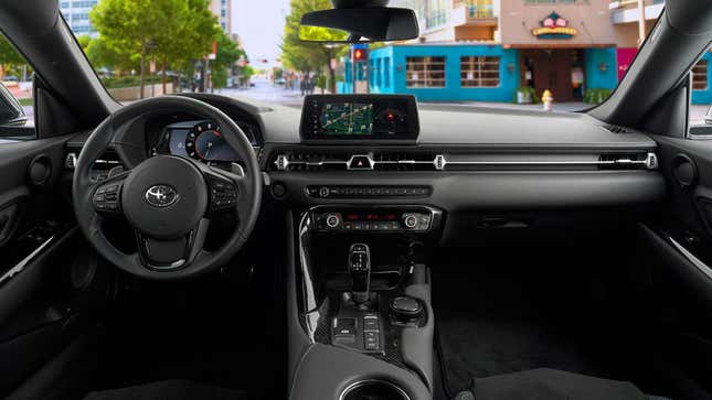 Ours didn’t have the Alcantara seats and the leather trim was red, but otherwise it pretty much looked like this.