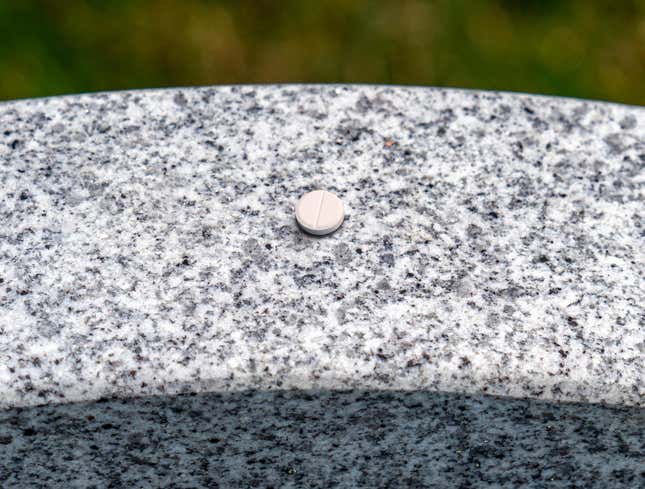 Image for article titled Anonymous Mourner Returns To Lay Hydrocodone Tablet At Rush Limbaugh’s Grave