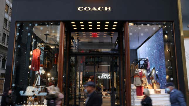 A view of a Coach store, a brand owned by Tapestry, Inc., in Manhattan, New York, U.S., November 15, 2021. 