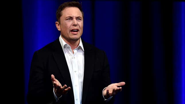 Image for article titled Elon Musk Accuses Own Genitals Of Being Far-Left Actor With Axe To Grind