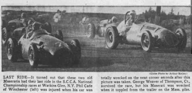 Phil Cade (left) as shown in the September 30, 1963 edition of the Boston Globe.