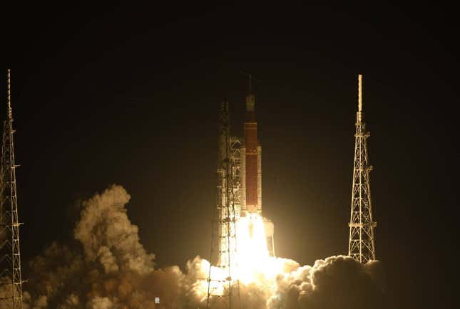 Launch of SLS.