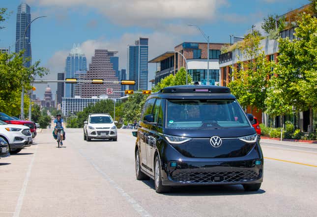 Image for article titled Volkswagen&#39;s Self-Driving Cars Begin Testing In Texas