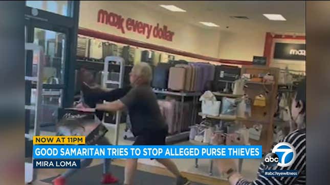 Image for article titled Video: &#39;Good Samaritan&#39; Who Attacked T.J. Maxx Shoplifter In Cali Just Wanted An Excuse To Assault A Black Woman