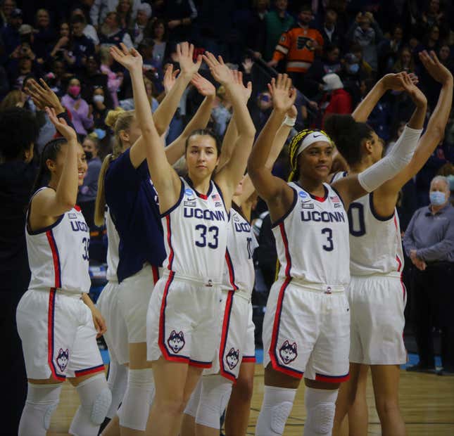Image for article titled Photo Essay: N.C. State and UConn punch tickets to Elite Eight